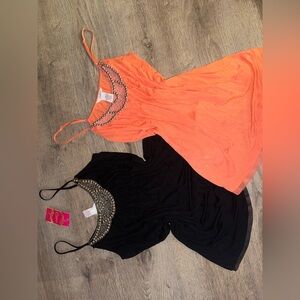 CANDIE’S Vintage Y2K 2000’s bedazzled & beaded Camisoles